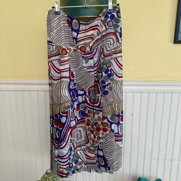 Vintage Plus Size Skirt pleated maxi Skirt Stretch waist 20 - Picture 1 of 6